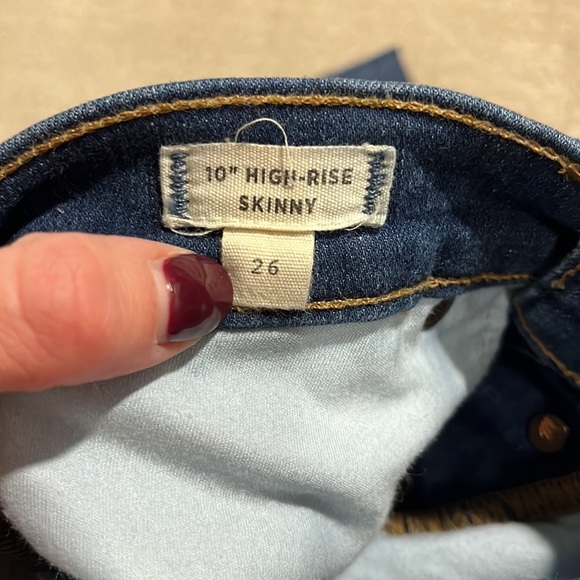 Madewell 10 inch high rise skinny raw hem jean - Picture 4 of 4